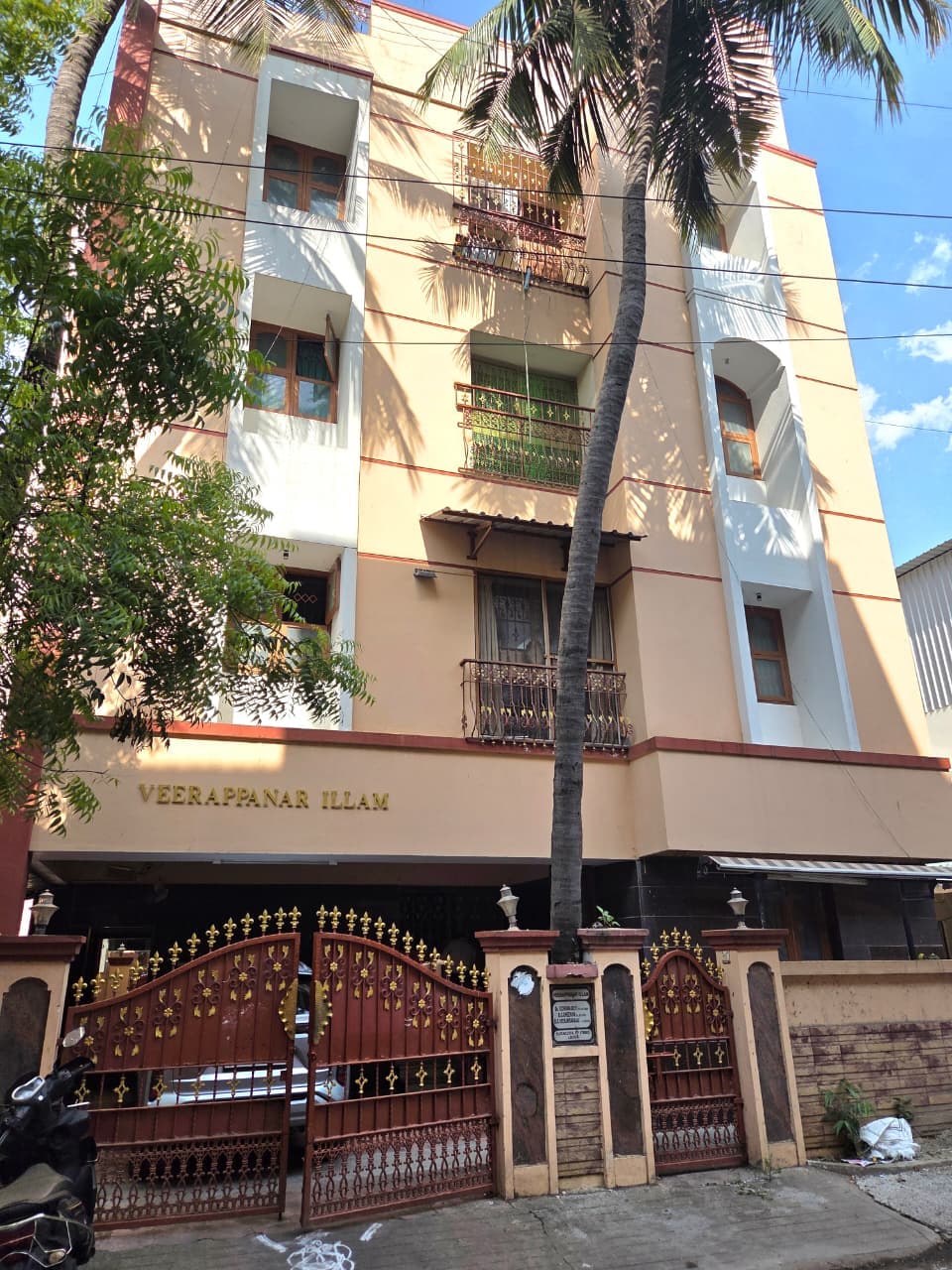 Actual exterior of SS Ladies Hostel L Block in Anna Nagar West