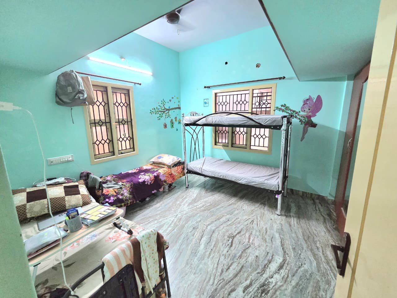 SS Ladies Hostel L Block ground-floor four-sharing Non-AC room