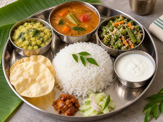 Illustrative vegetarian meal
